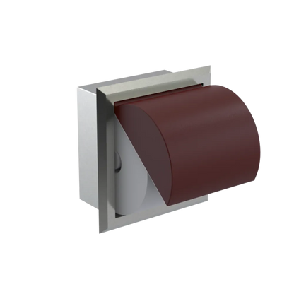 Rubinet RECESSED TOILET PAPER HOLDER Satin Nickel