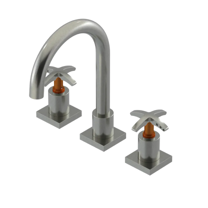 Rubinet Widespread Lav. Set. (less drain) Satin Nickel