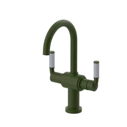 Rubinet Single Hole Dual Handle Lav. Set. (less drain) Green Envy