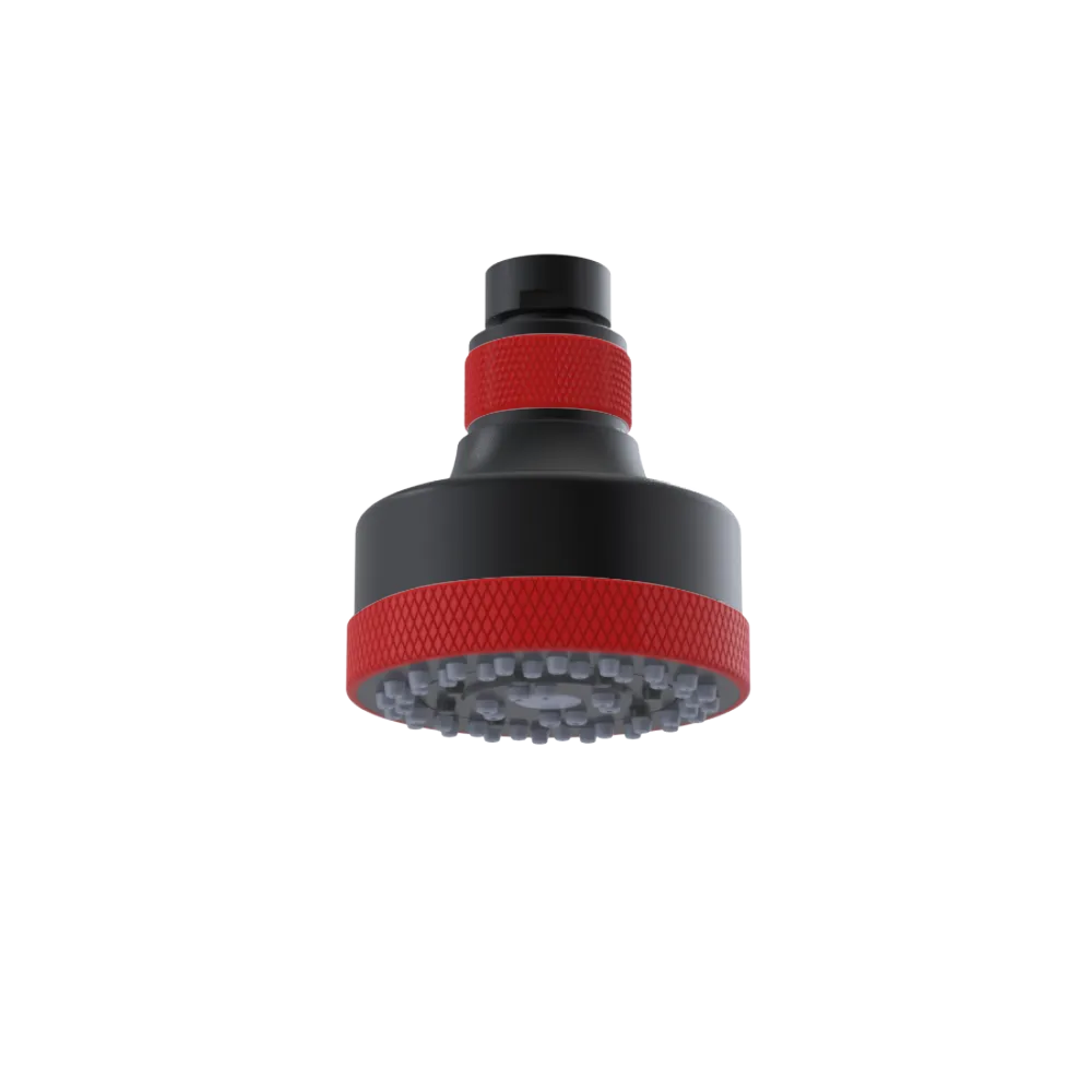 Rubinet 3 FUNCTION SHOWER HEAD Matt Black