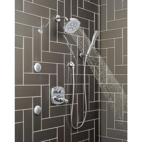 Delta 17 Series Integrated Diverter Trim with Six Function Diverter Less Diverter Handle