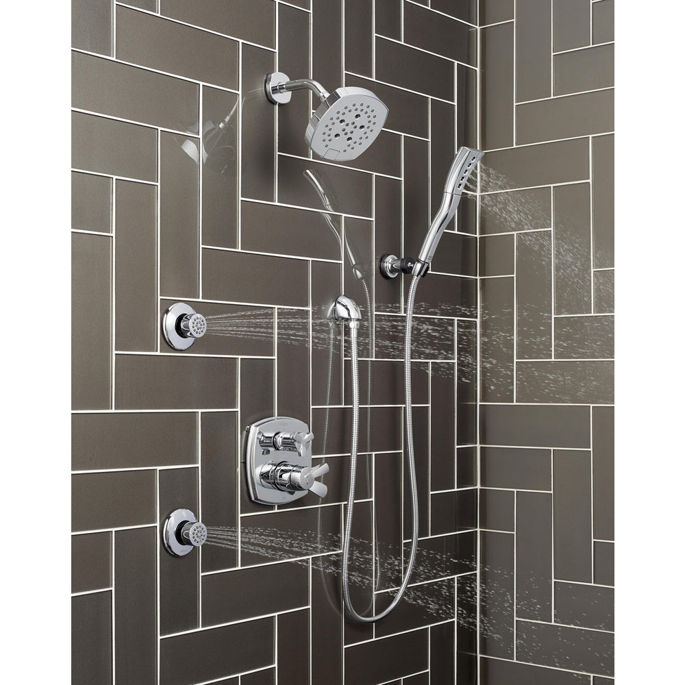 Delta 17 Series Integrated Diverter Trim with Six Function Diverter Less Diverter Handle