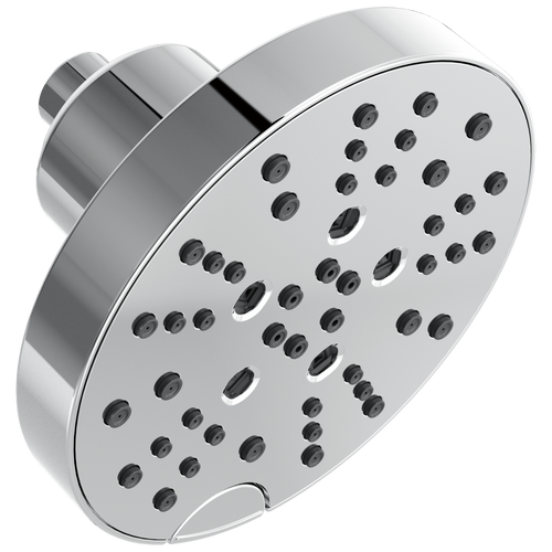 Delta Universal Showering - H2Okinetic® 5-Setting Contemporary Raincan Shower Head In Lumicoat® Chrome