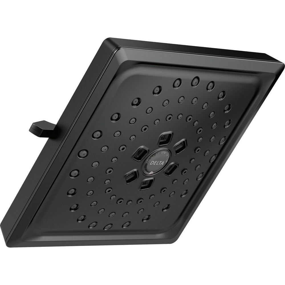 Universal Showering 3 Setting H2OKINETIC Square Raincan - Matte Black