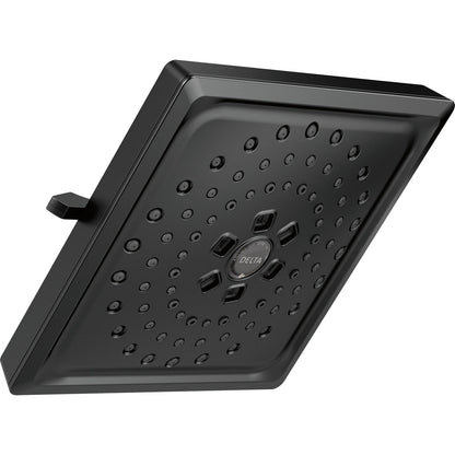 Universal Showering 3 Setting H2OKINETIC Square Raincan - Matte Black
