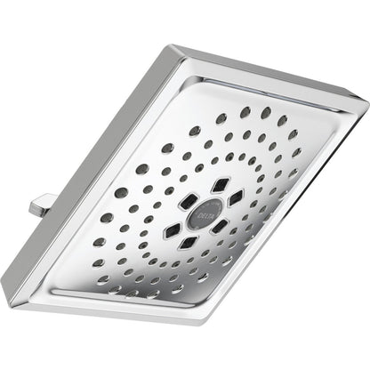 Universal Showering 3 Setting H2OKINETIC Square Raincan - Chrome