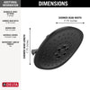 Delta H2Okinetic�� 3-Setting Raincan Shower Head