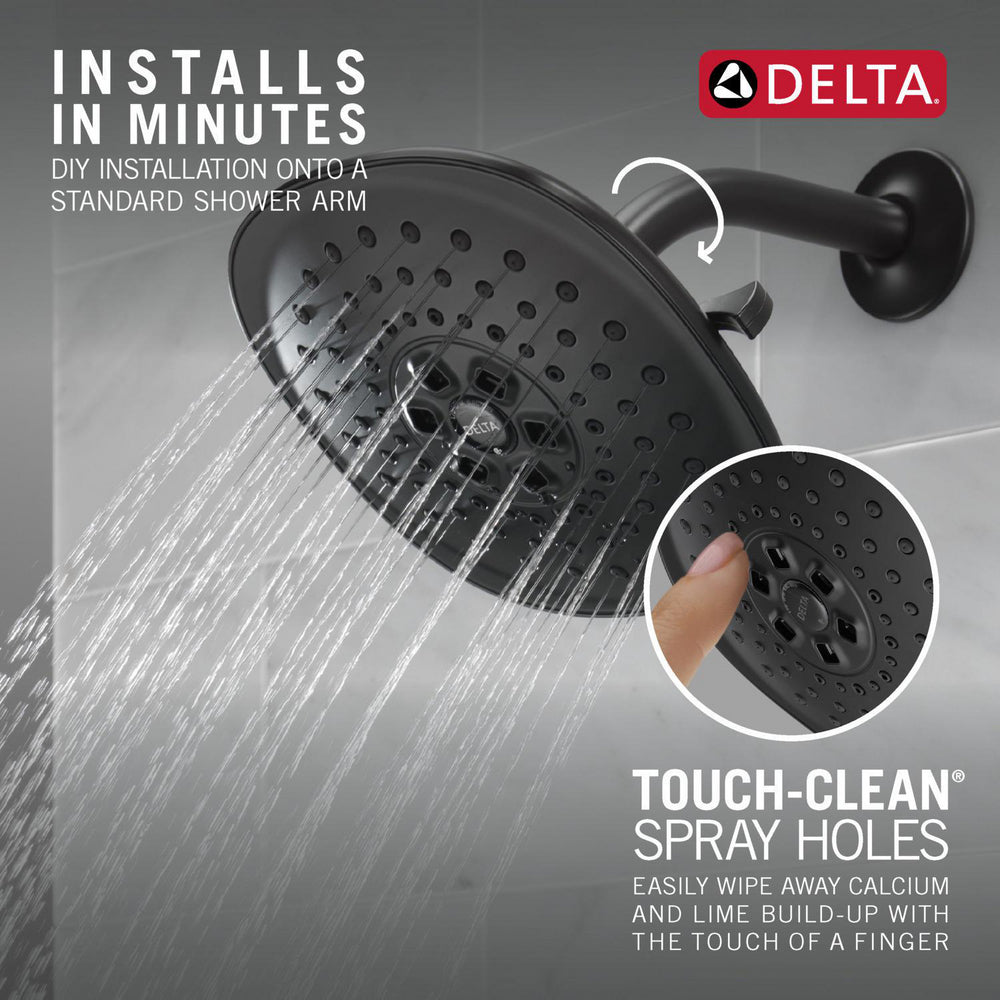 Delta H2Okinetic�� 3-Setting Raincan Shower Head