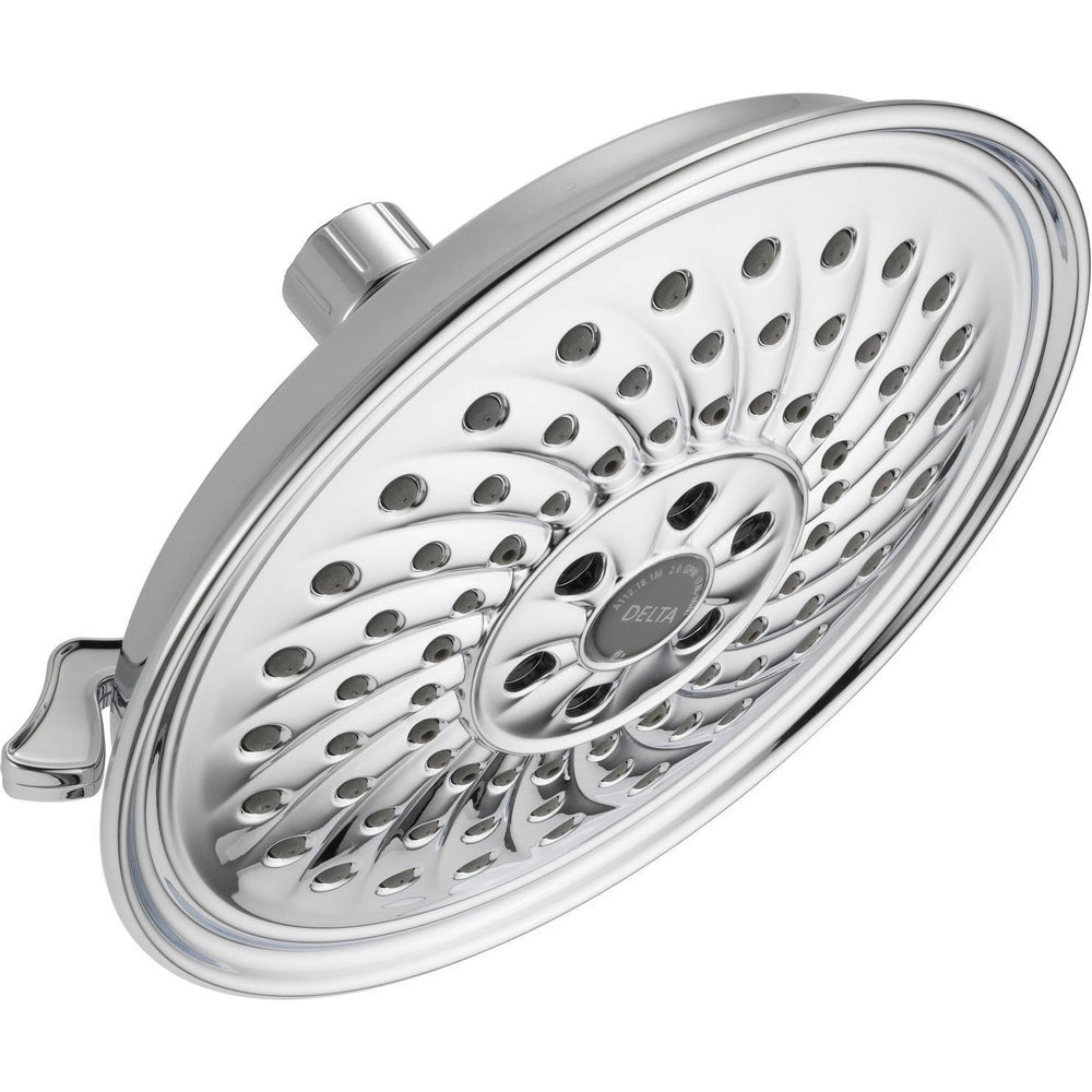 Universal Showering Delta: 3 Setting H2OKINETICS Traditional Raincan Shower Head - Chrome