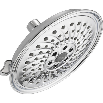 Universal Showering Delta: 3 Setting H2OKINETICS Traditional Raincan Shower Head - Chrome