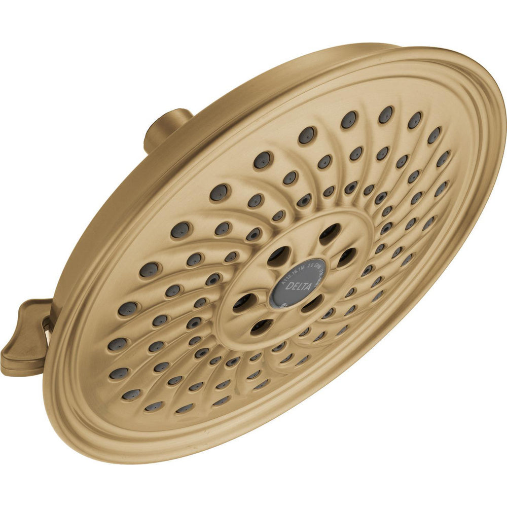 Universal Showering Delta: 3 Setting H2OKINETICS Traditional Raincan Shower Head - Champagne Bronze
