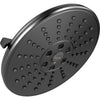 Universal Showering 3 Setting H2OKINETIC Transitional Raincan Shower Head - Matte Black