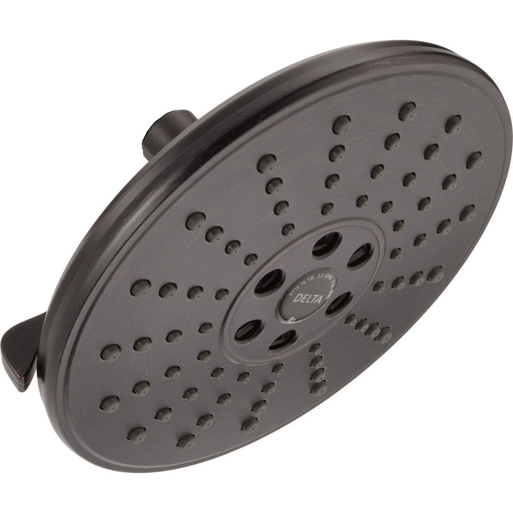 Universal Showering 3 Setting H2OKINETIC Transitional Raincan Shower Head - Venetian Bronze