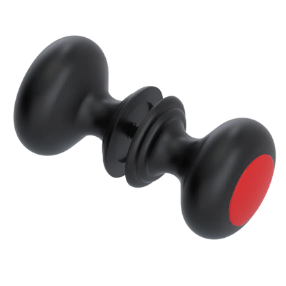 Rubinet Shower Door Knob (set) Matt Black