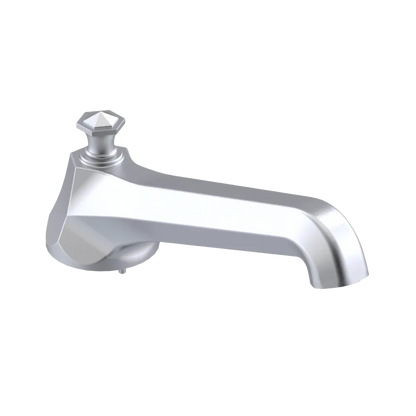 Rubinet Tub Filler Spout Deck Mount Satin Chrome