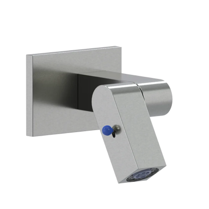 Rubinet Wall Mount Bidet & Foot Rinse with Dual Function Spray Satin Nickel