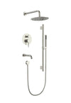 Aquaflo Rund 3-Way Pressure Balance Shower Set