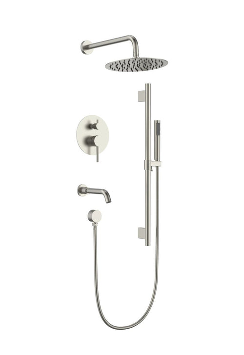 Aquaflo Rund 3-Way Pressure Balance Shower Set