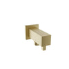 Baril Square wall-mounted 1/2" F supply elbow with integrated volume control