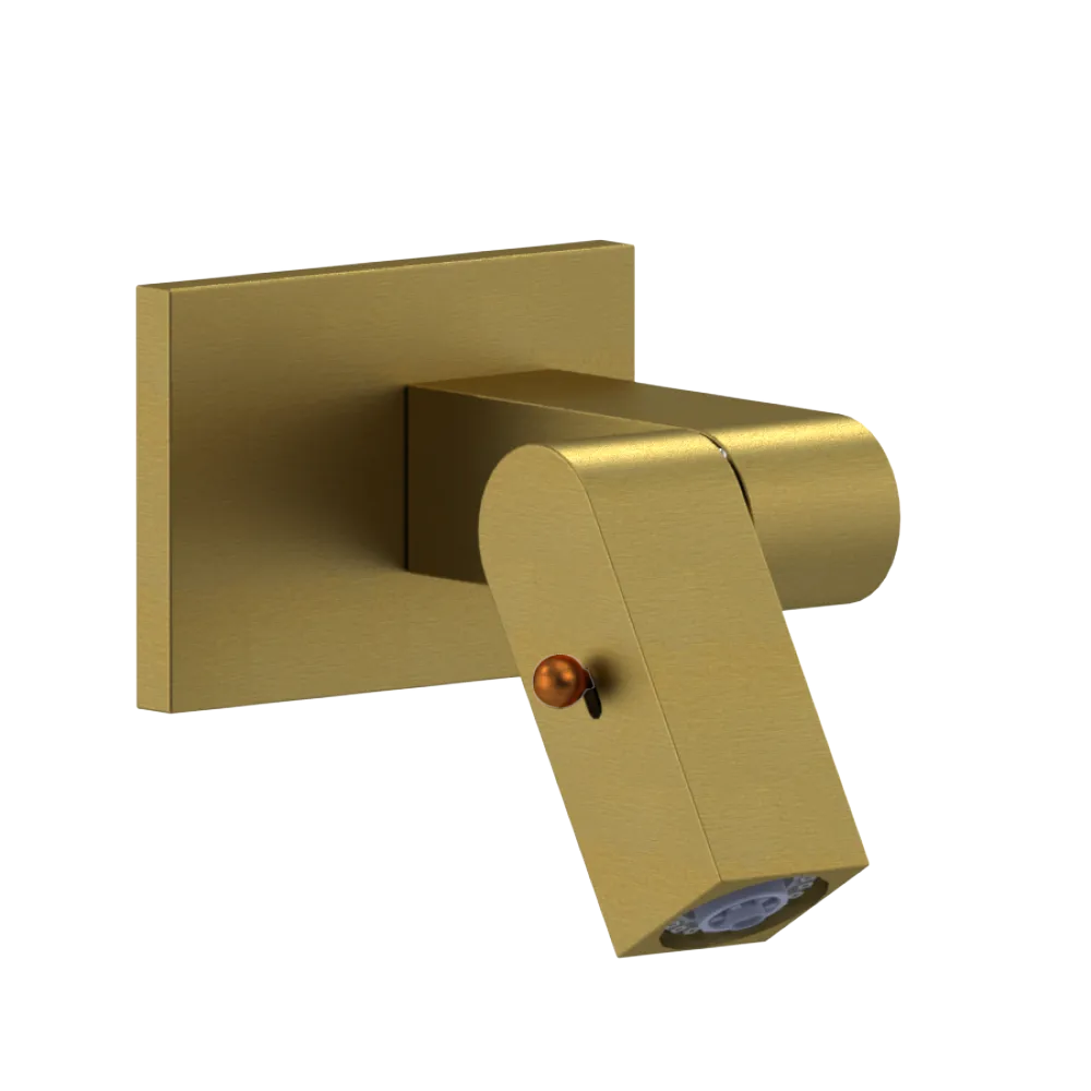 Rubinet Wall Mount Bidet & Foot Rinse with Dual Function Spray Antique Brass Matt