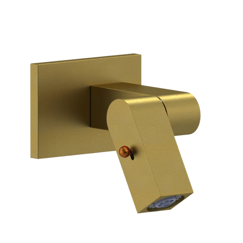 Rubinet Wall Mount Bidet & Foot Rinse with Dual Function Spray Antique Brass Matt