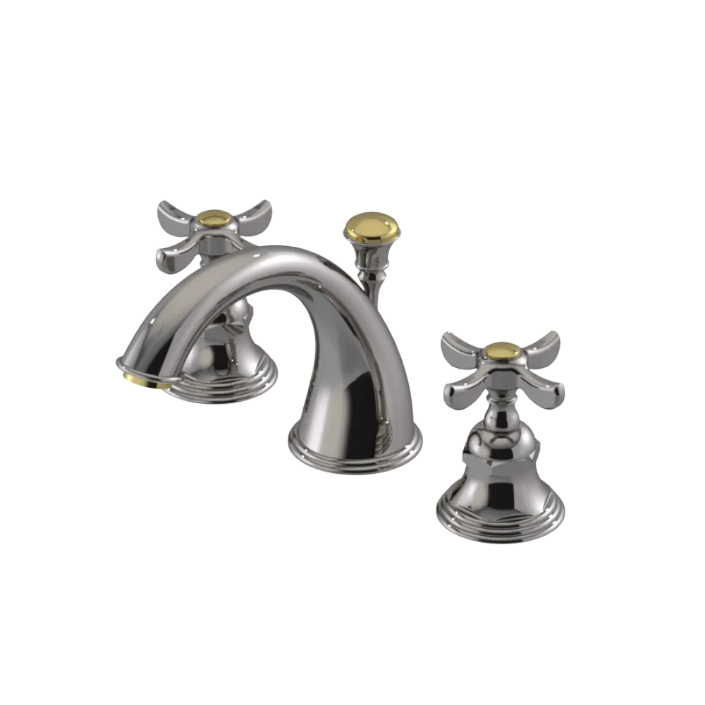 Rubinet Widespread Lav. Set. (less drain) Polished Nickel