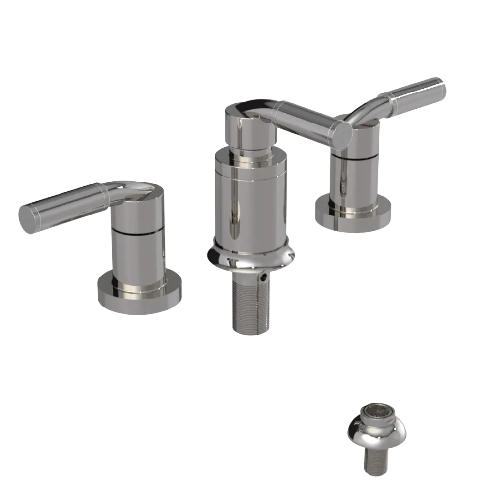 Rubinet Bidet Fitting with Spray, Diverter, and Vacuum Breaker (less drain) Polished Nickel