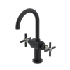 Rubinet Single Hole Dual Handle Lav. Set with LaSalle Spout (less drain) Matt Black