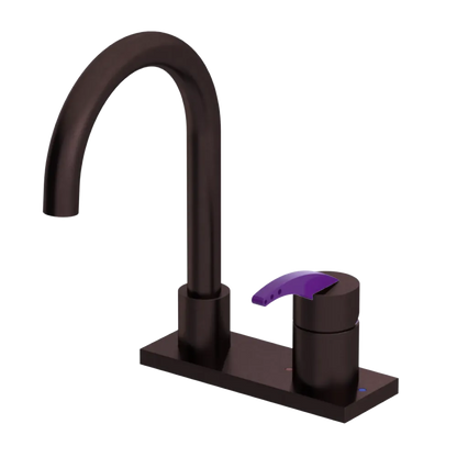 Rubinet 4" Centre Single Control Lav. Set. (less drain) Oil Rubbed Bronze