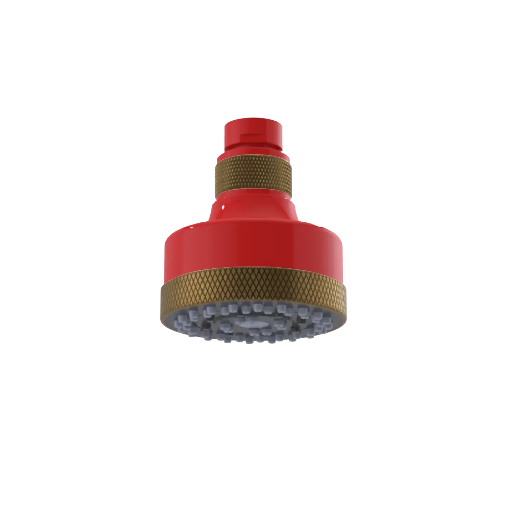 Rubinet 3 FUNCTION SHOWER HEAD Red