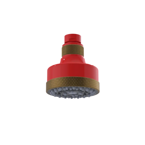 Rubinet 3 FUNCTION SHOWER HEAD Red