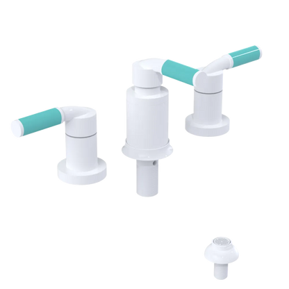 Rubinet Bidet Fitting with Spray, Diverter, and Vacuum Breaker (less drain) White
