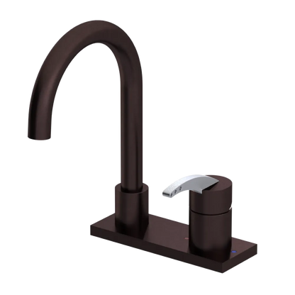 Rubinet 4" Centre Single Control Lav. Set. (less drain) Oil Rubbed Bronze