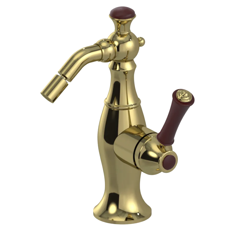 Rubinet Single Control Bidet Fitting (less drain) Natural Brass
