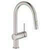 Grohe Minta Single-Handle Pull Down Kitchen Faucet Dual Spray 1.75 Gpm - Golzar Home