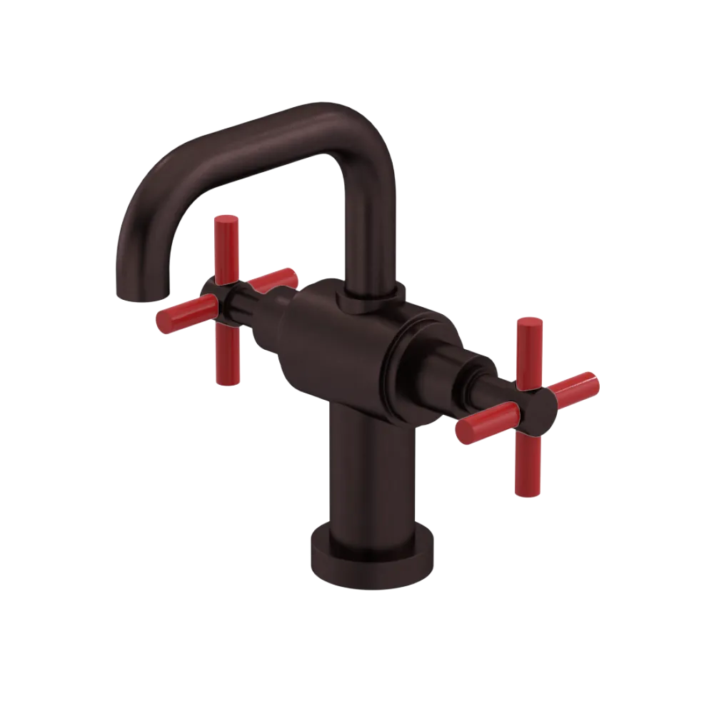 Rubinet Single Hole Dual Handle Lav. Set. (less drain) Oil Rubbed Bronze
