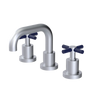 Rubinet Widespread Lav. Set. (less drain) Satin Chrome