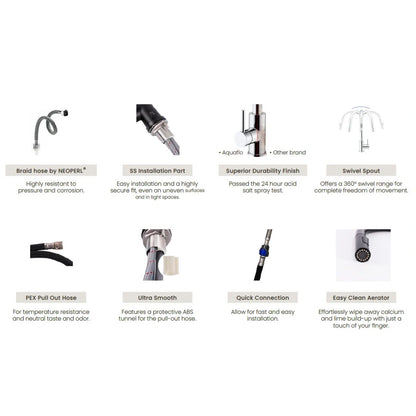 Aquaflo Echo Pull-Down Kitchen Faucet - KFE16