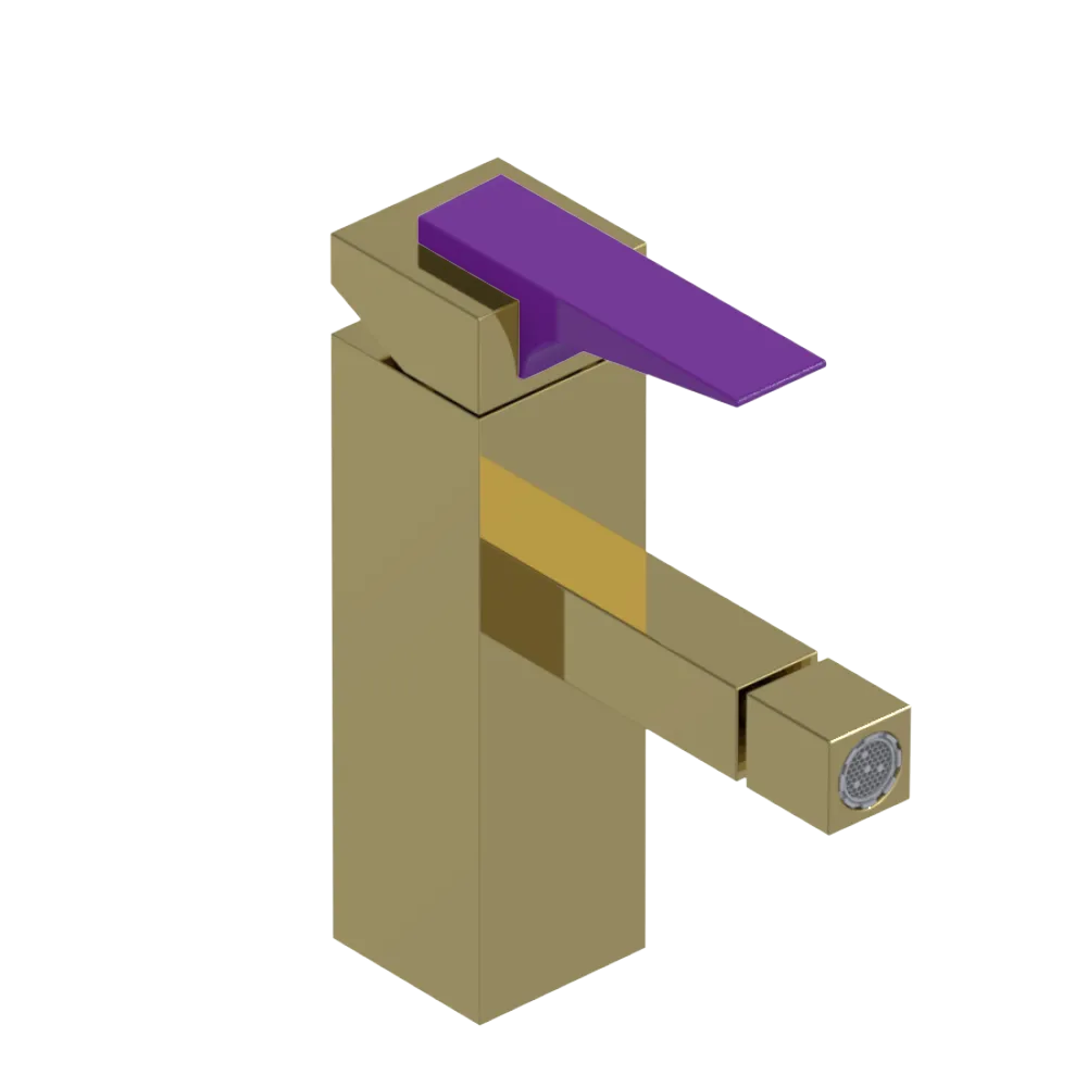 Rubinet Single Control Bidet Fitting (less drain) Natural Brass