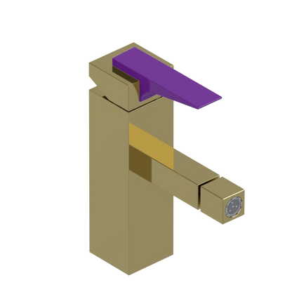 Rubinet Single Control Bidet Fitting (less drain) Natural Brass
