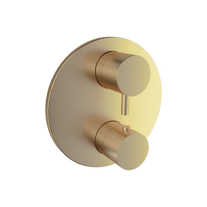 Baril Complete thermostatic pressure balanced shower valve with 3-way diverter