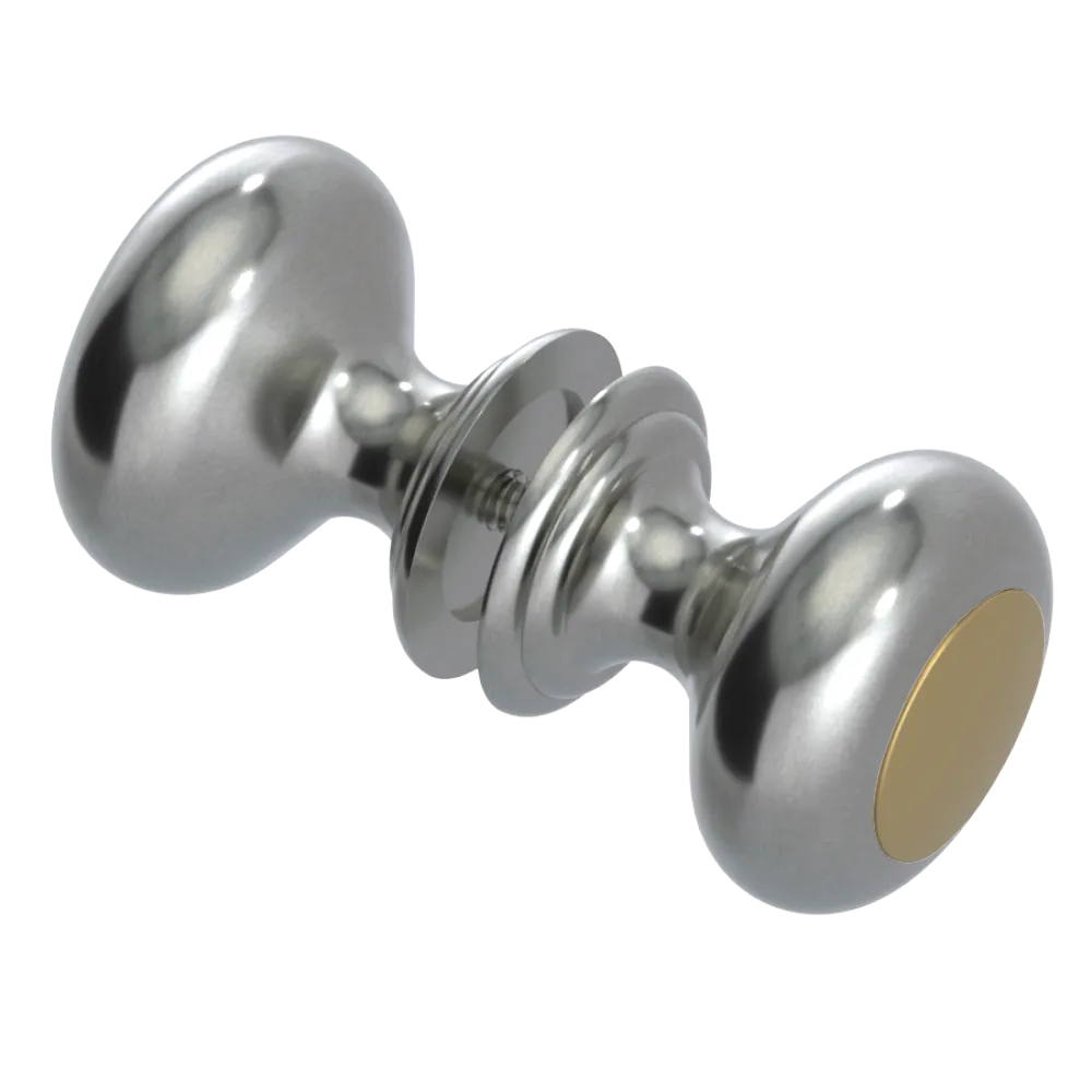 Rubinet Shower Door Knob (set) Satin Nickel