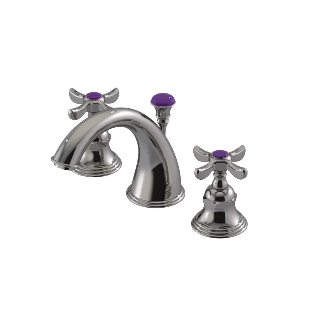 Rubinet Widespread Lav. Set. (less drain) Polished Nickel