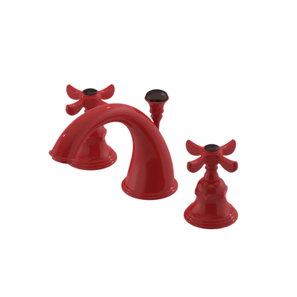 Rubinet Widespread Lav. Set. (less drain) Red