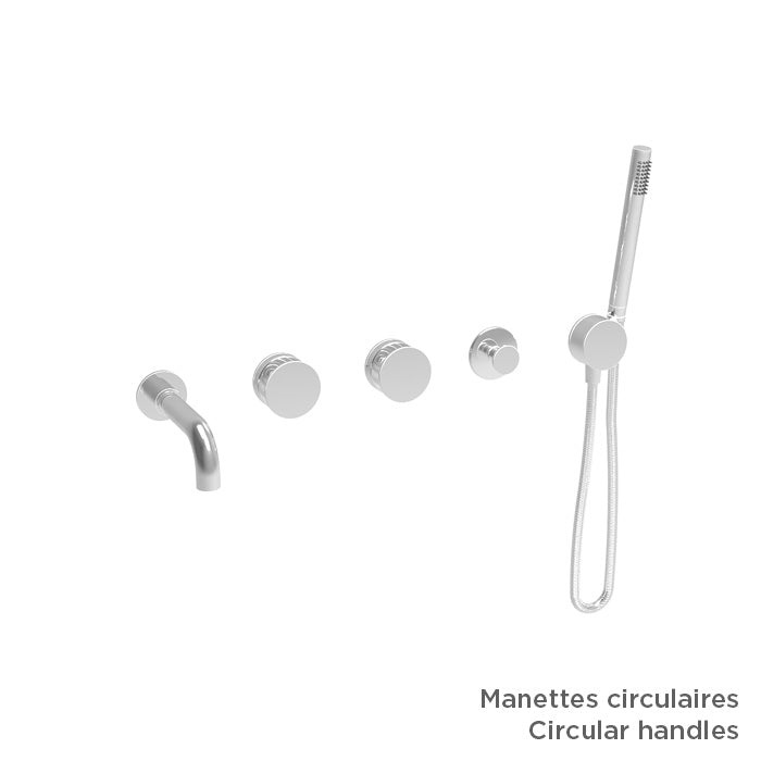 Baril Complete thermostatic shower kit without handle