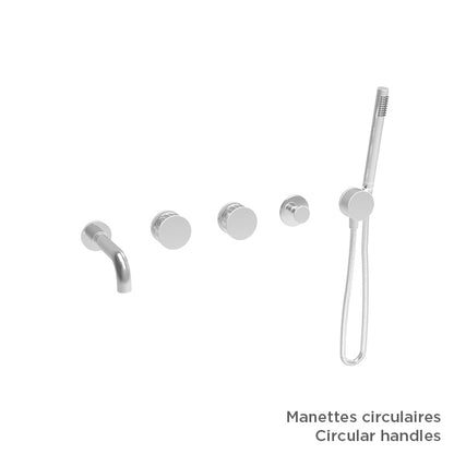 Baril Complete thermostatic shower kit without handle