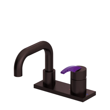 Rubinet 4" Centre Single Control Lav. Set. with Genesis spout (less drain) Oil Rubbed Bronze