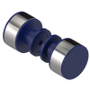 Rubinet Shower Door Knob (set) Midnight Blue