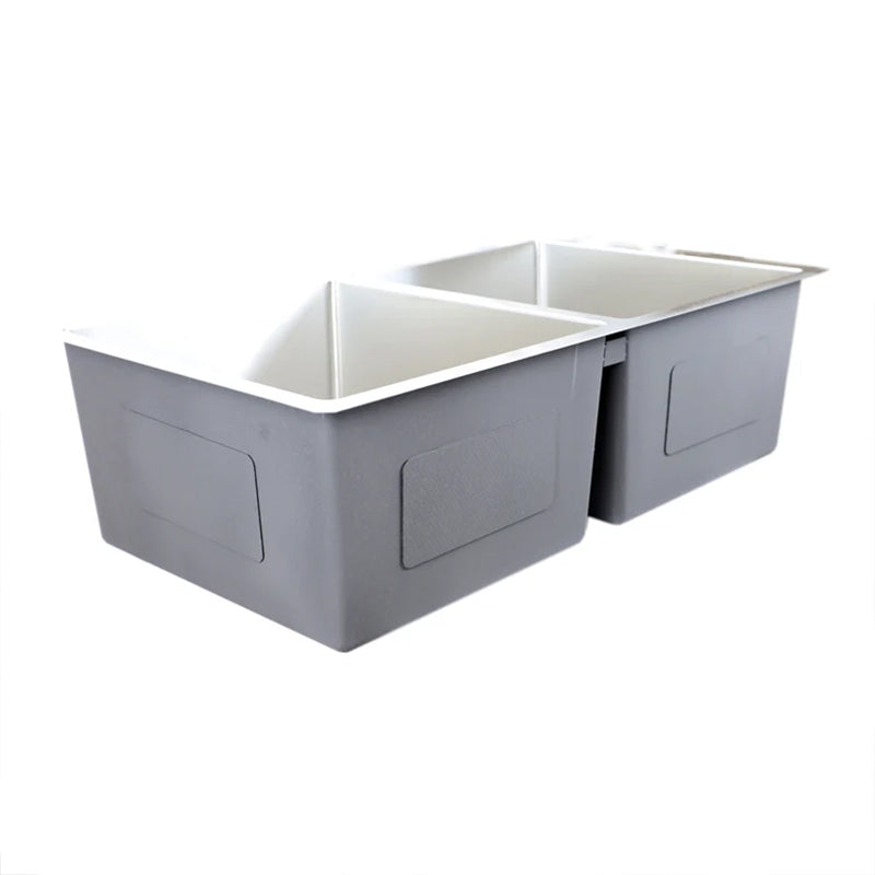 31" x 18" Kitchen Sink-Double Bowls - Golzar Home