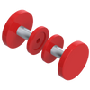 Rubinet Shower Door Knob (set) Red